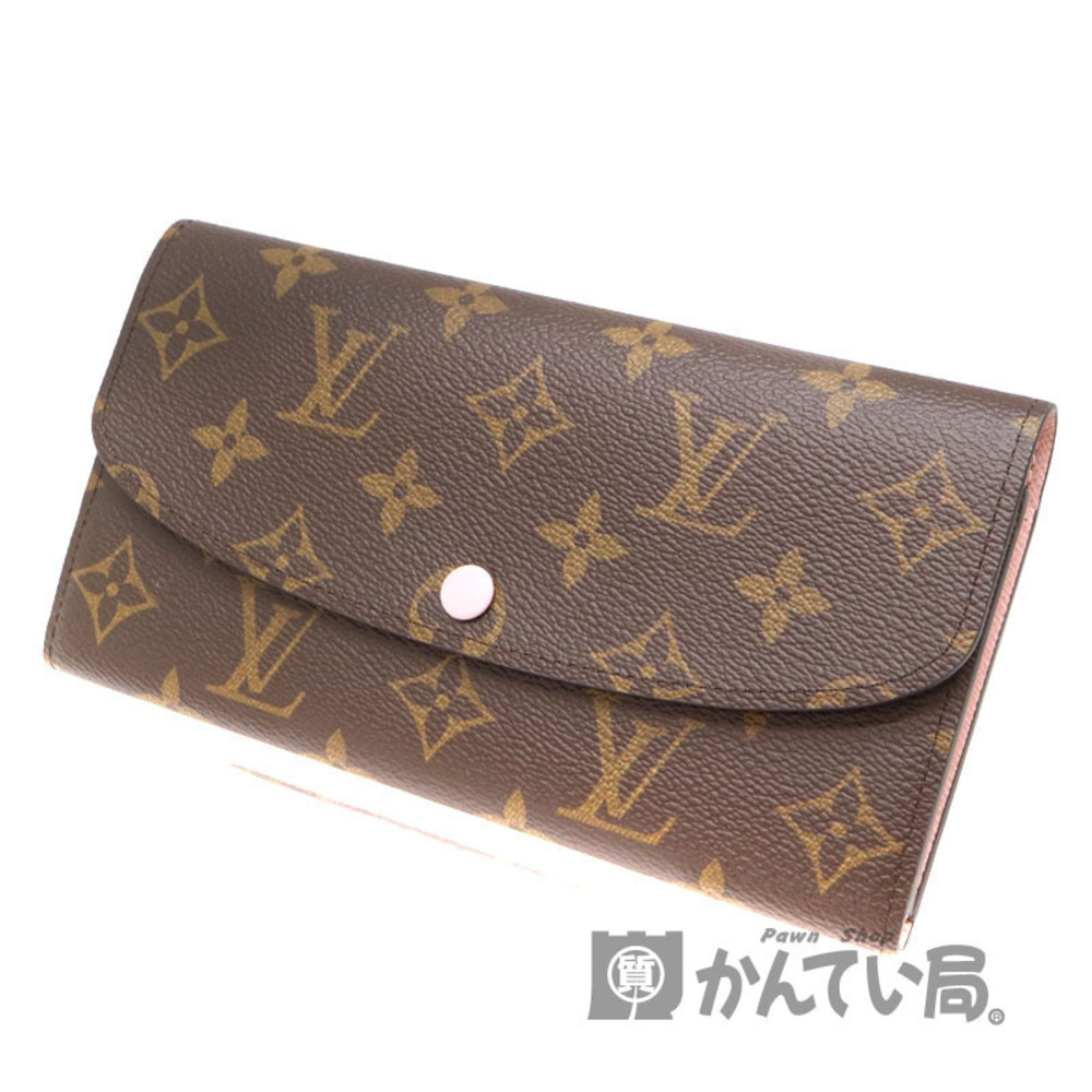 Louis Vuitton Brown Emily Rose Long Wallet Portefeuille